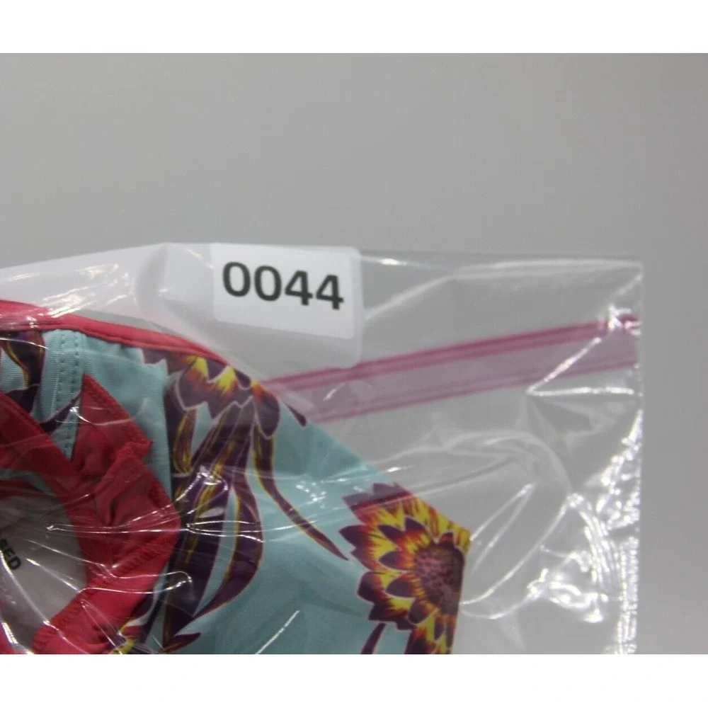 PATAGONIA Swimsuit Baby Girls 6-12M Aqua Pink Flower Tank Bathing 1 pc NWOT #44
